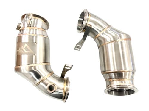 Kies-Motorsports Mastery of Art and Design MAD BMW F90 M5 F92 M8 Primary Catted Downpipes S63R (No Heat Shield)