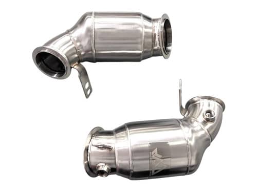 Kies-Motorsports Mastery of Art and Design MAD BMW F9x M5 M8 Catted Downpipes W/ No CEL Guarantee MAD-122