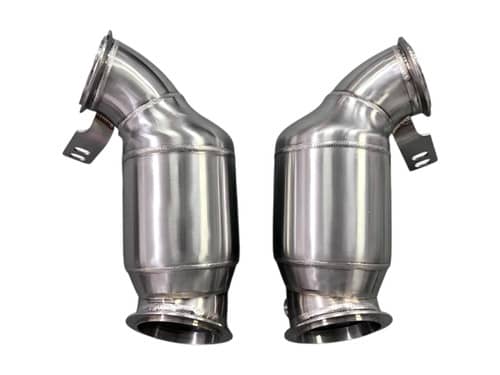Kies-Motorsports Mastery of Art and Design MAD BMW F9x M5 M8 Catted Downpipes W/ No CEL Guarantee MAD-122