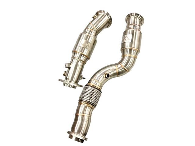 Kies-Motorsports Mastery of Art and Design MAD BMW M2C M3 M4 S58 G87 G80 G82 G83 Resonated Downpipes W/ Flex Section