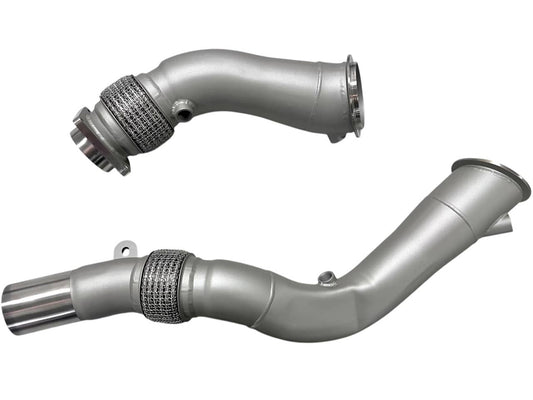 Kies-Motorsports Mastery of Art and Design MAD BMW S55 3.5" Fat Boy Downpipes M2C M3 M4 W/ Flex Section
