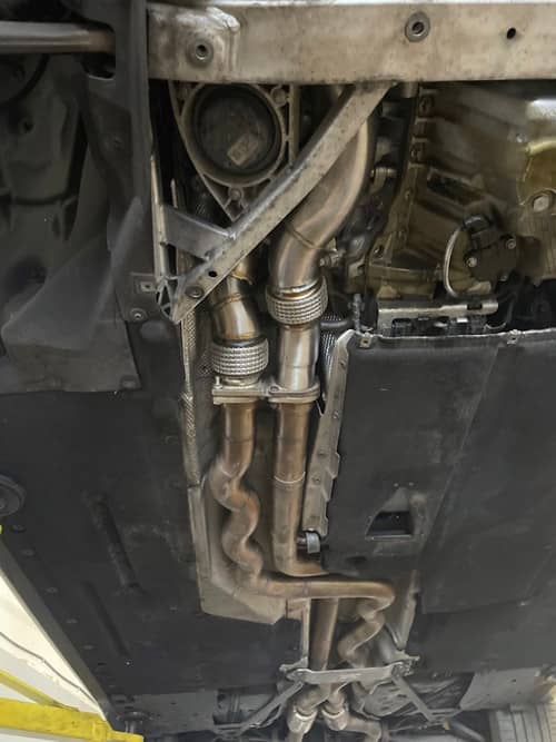 Kies-Motorsports Mastery of Art and Design MAD BMW S55 Catted Downpipes M2C M3 M4 W/ Flex Section