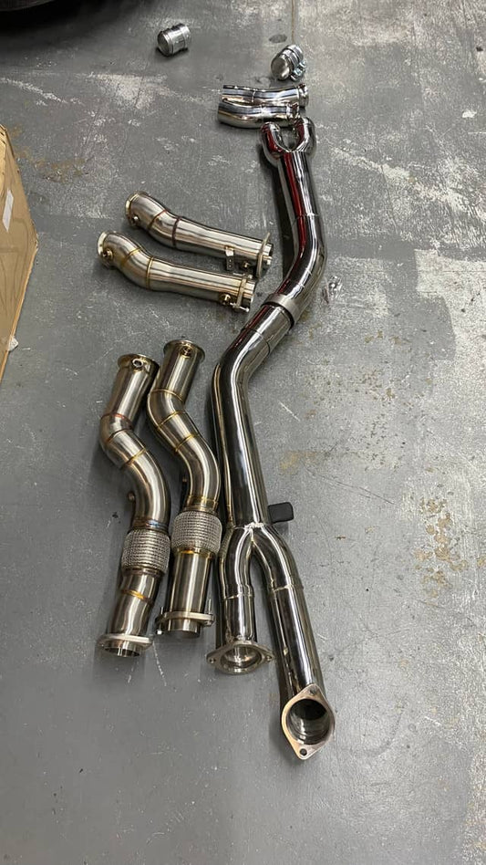Kies-Motorsports Mastery of Art and Design MAD BMW S58 3.5" Fat Boy Downpipes M2 M3 M4 G87 G80 G82 G83