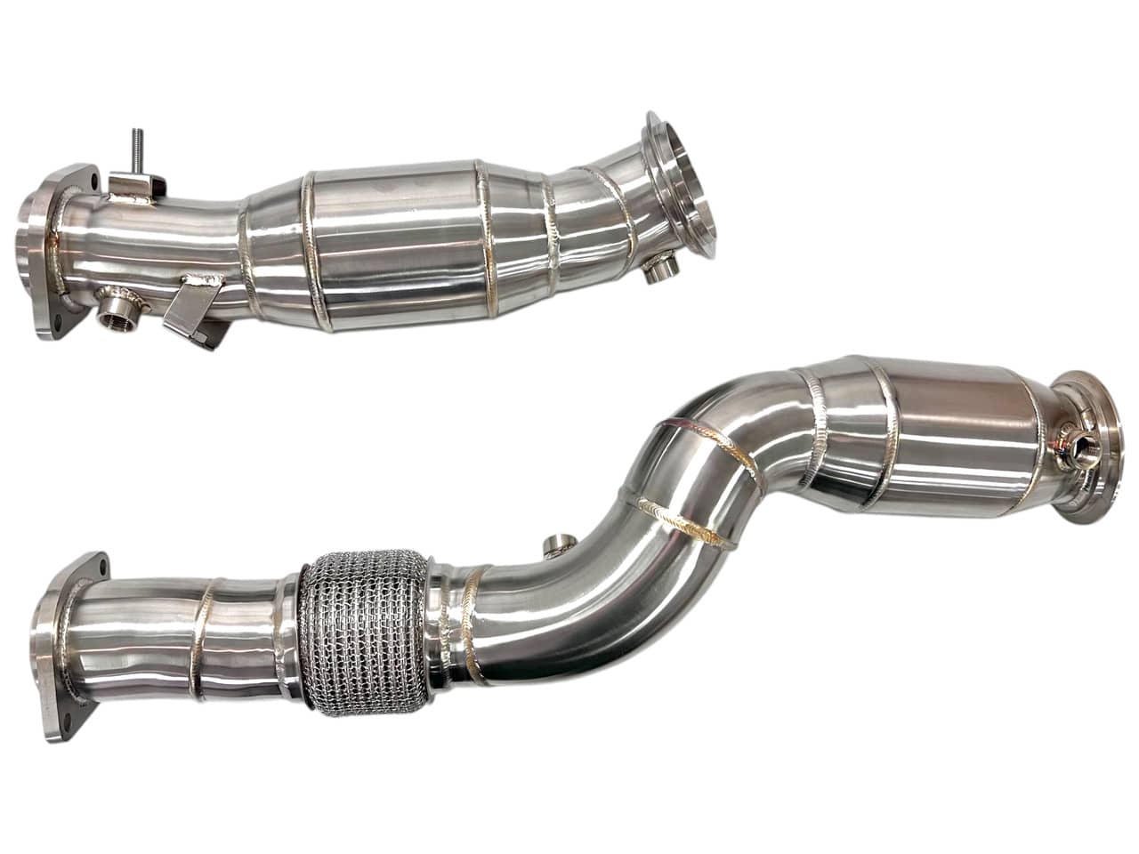 Kies-Motorsports Mastery of Art and Design MAD BMW S58 Catted Downpipes M2 M3 M4 G87 G80 G82 G83 W/ Flex Section