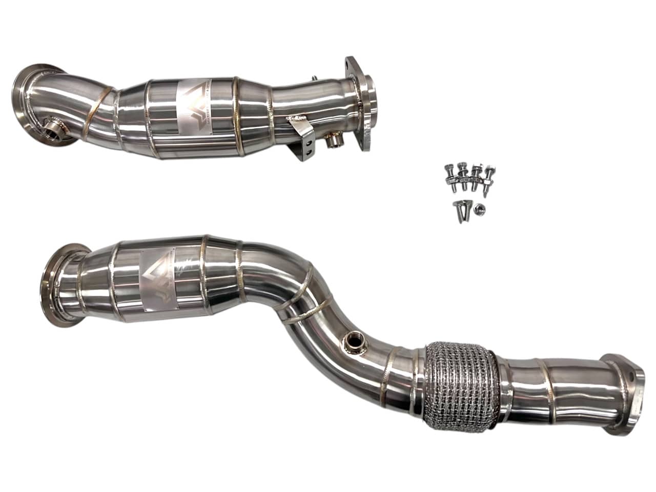 Kies-Motorsports Mastery of Art and Design MAD BMW S58 Catted Downpipes M2 M3 M4 G87 G80 G82 G83 W/ Flex Section