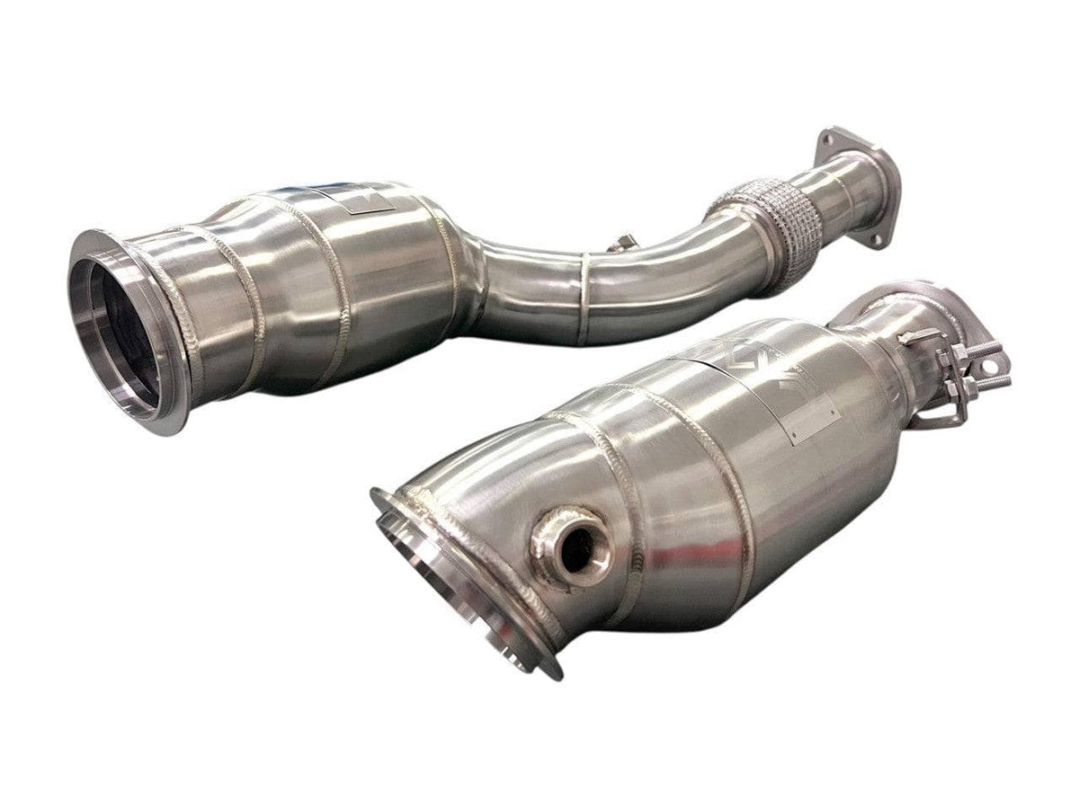 Kies-Motorsports Mastery of Art and Design MAD BMW S58 Catted Downpipes M3 M4 G80 G82 G83 W/ No CEL Guarantee & Flex Section