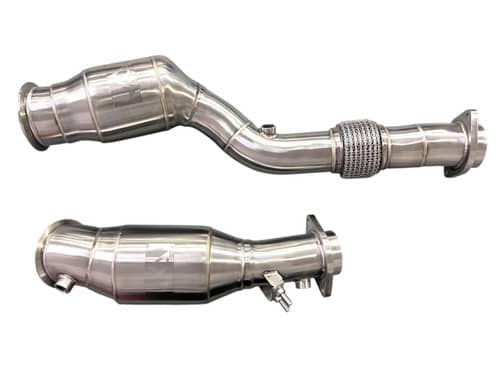 Kies-Motorsports Mastery of Art and Design MAD BMW S58 Catted Downpipes M3 M4 G80 G82 G83 W/ No CEL Guarantee & Flex Section - MAD-121
