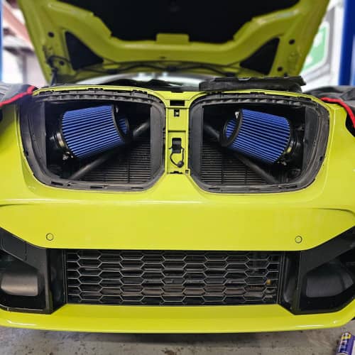 Kies-Motorsports Mastery of Art and Design MAD BMW X3M X4M Front Mount Intakes S58 F97 F98