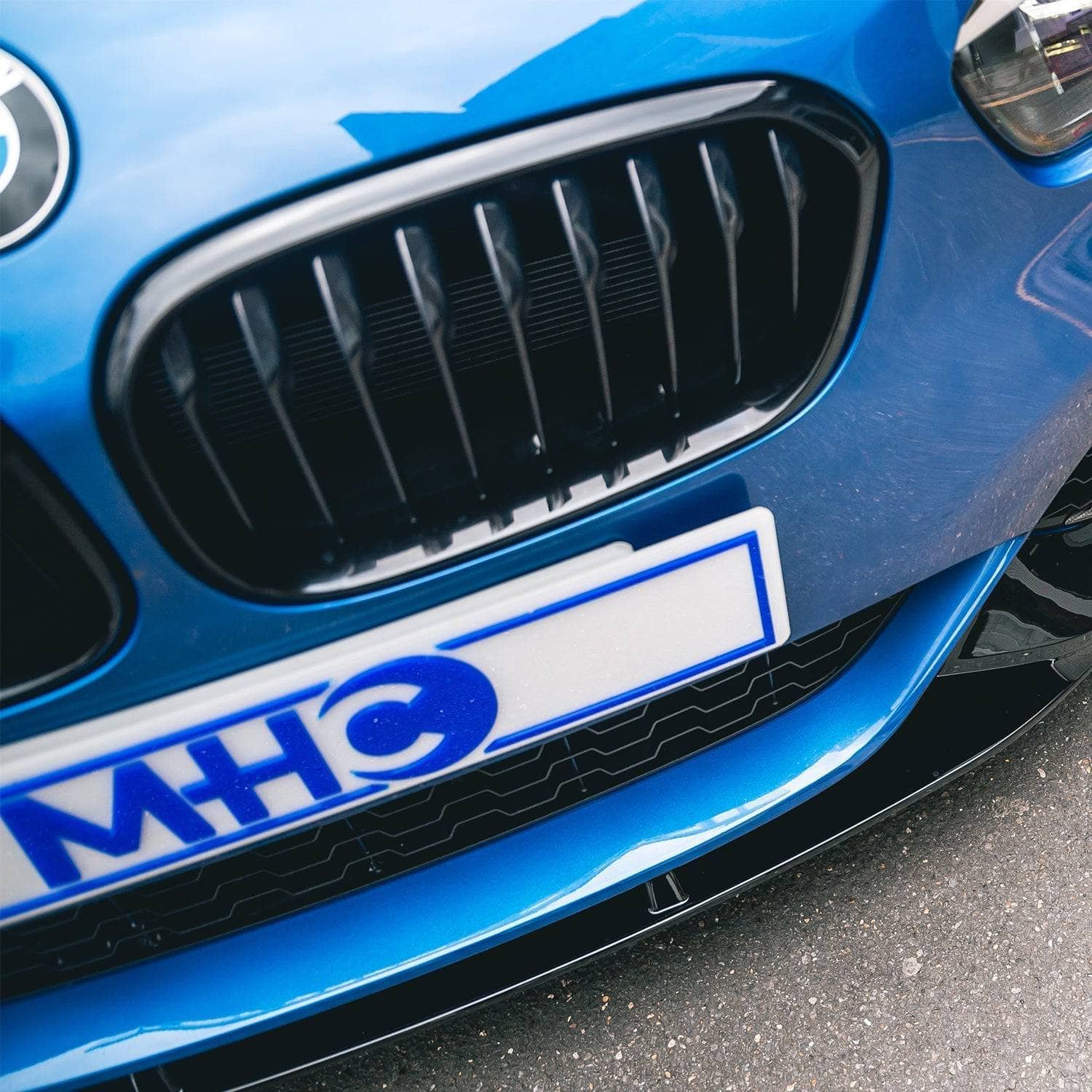 MHC Black BMW F20 & F21 1 Series LCI Single Slat Gloss Black Front Grilles Secondary image