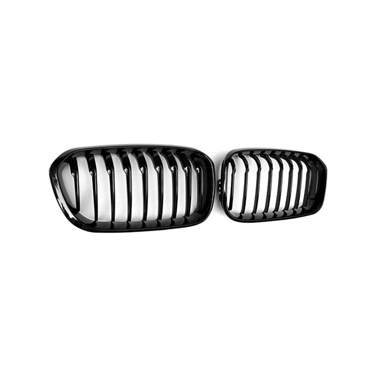 Kies-Motorsports MHC MHC Black BMW F20 & F21 1 Series LCI Single Slat Gloss Black Front Grilles