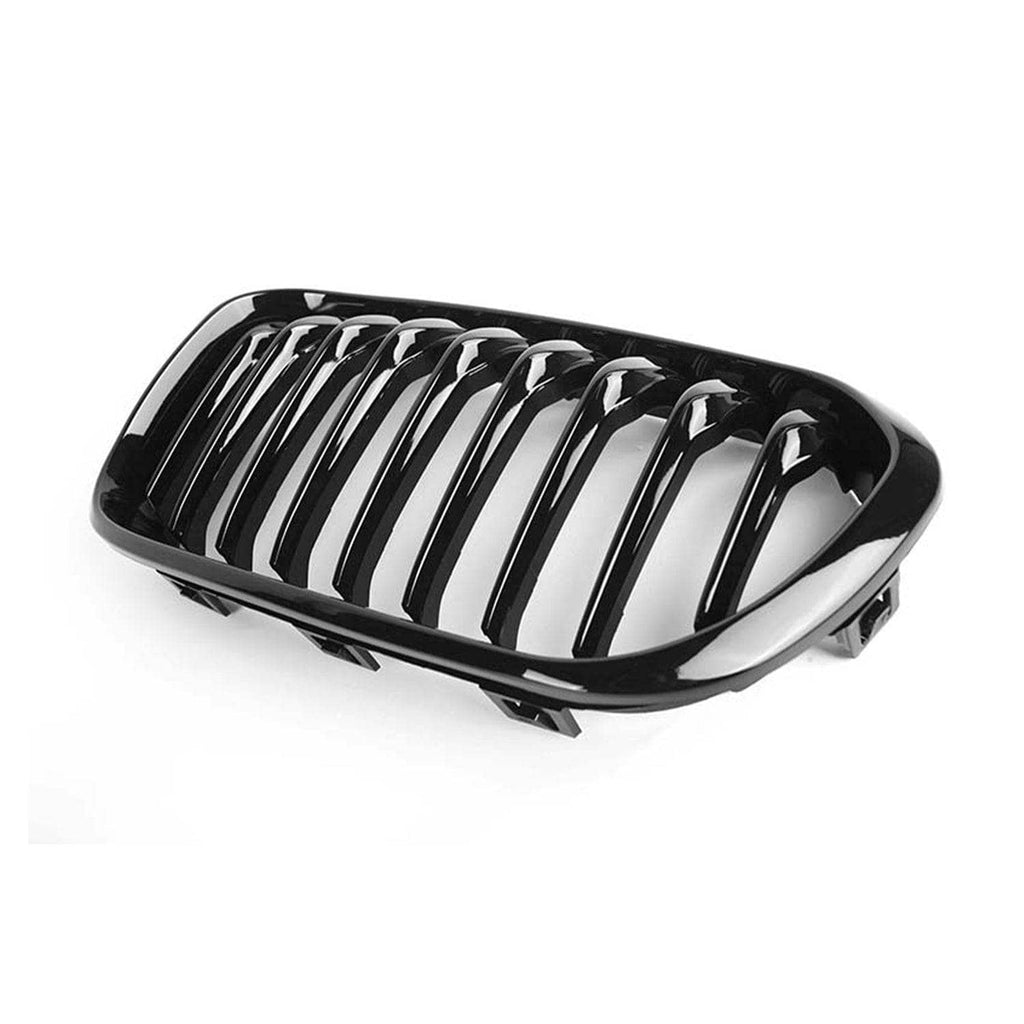 Kies-Motorsports MHC MHC Black BMW F20 & F21 1 Series LCI Single Slat Gloss Black Front Grilles