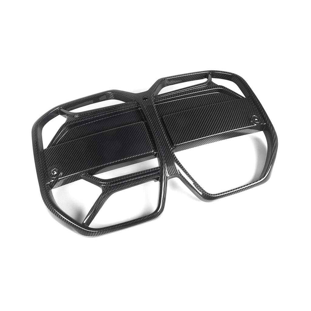 Kies-Motorsports MHC MHC+ BMW G26 BEV i4 Gran Coupe Pre Preg Carbon Fibre CSL Style Front Grille (With ACC)