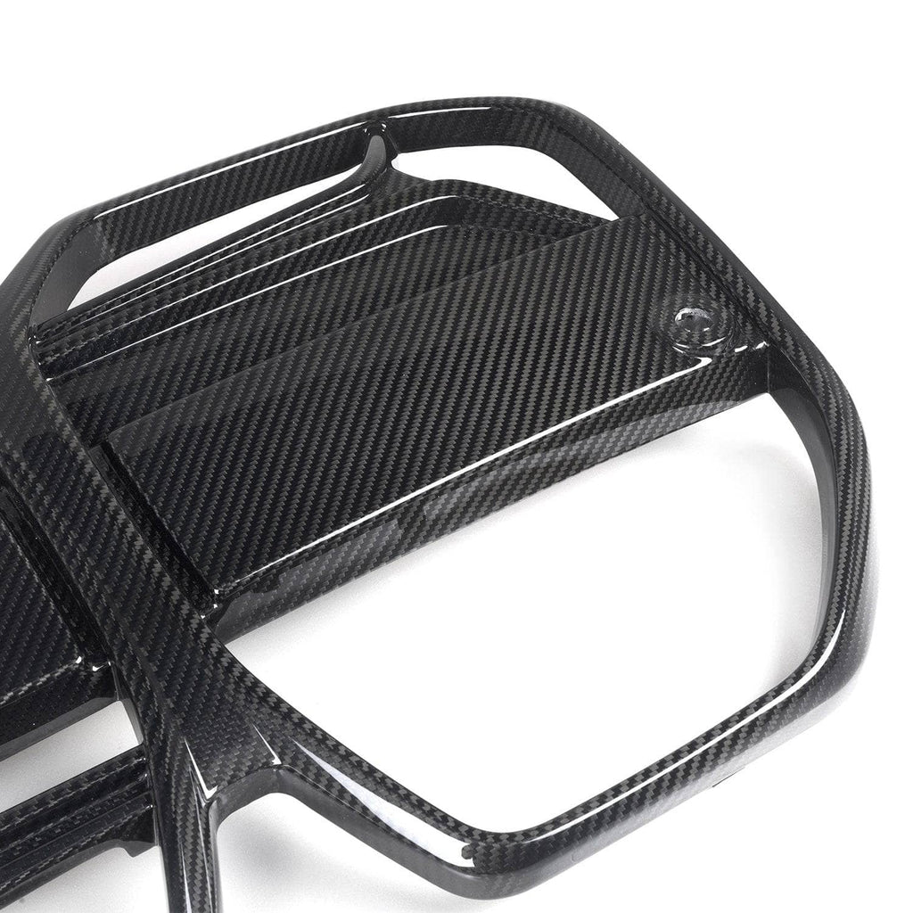 Kies-Motorsports MHC MHC+ BMW G26 BEV i4 Gran Coupe Pre Preg Carbon Fibre CSL Style Front Grille (With ACC)