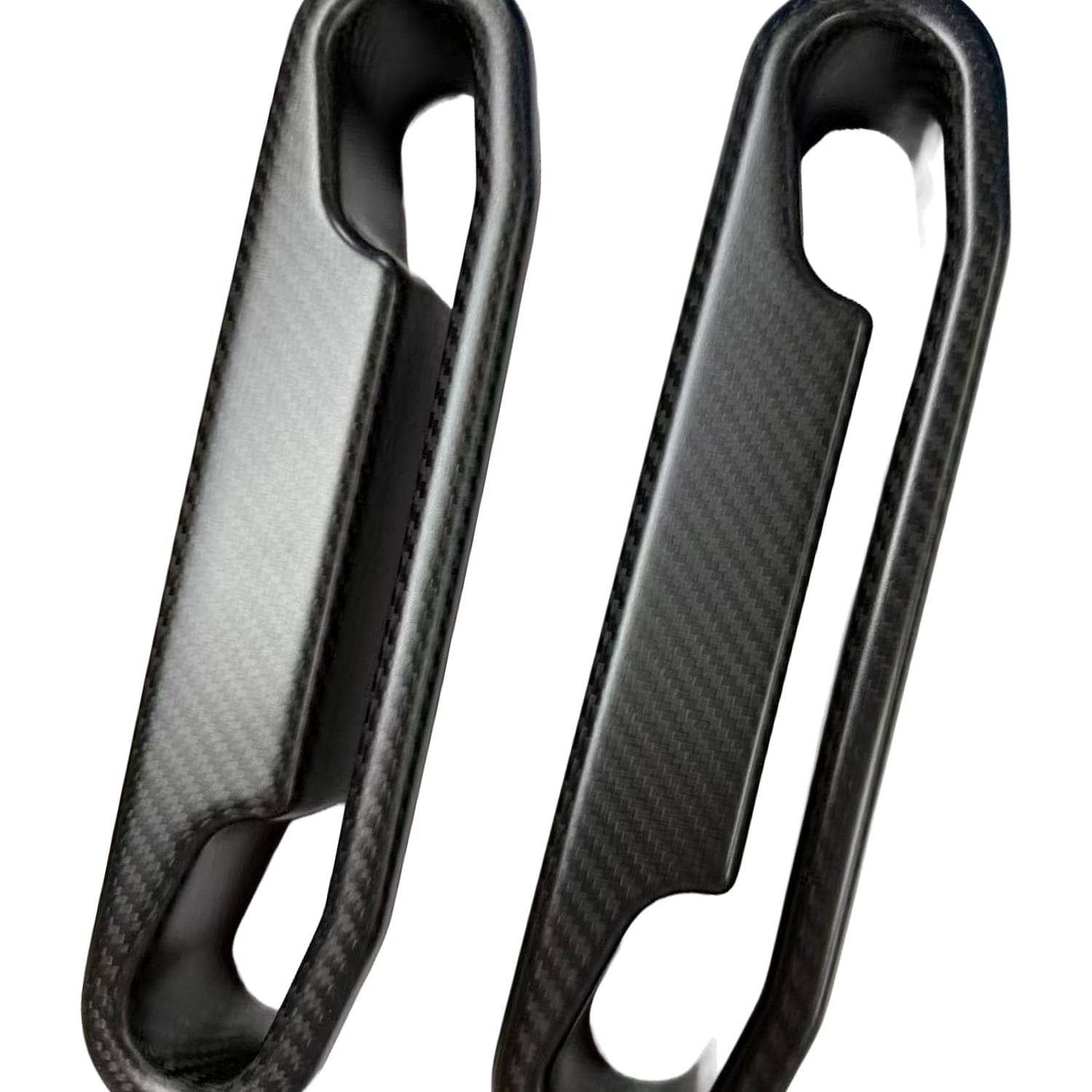MHC+ Recaro SR2 & SR3 Satin Pre Preg Carbon Fibre Seat Harness Pass Through Inlays Set Secondary image