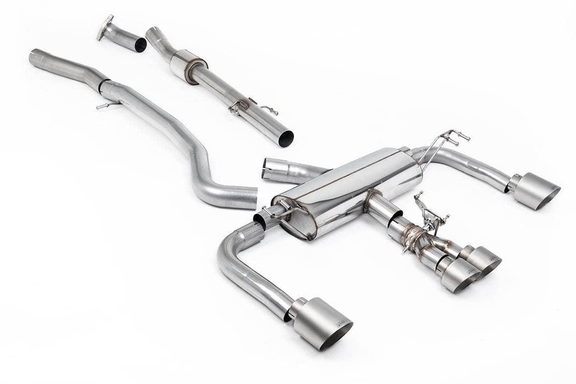 Kies-Motorsports Milltek Milltek 3' Non Resonated Primary Cat Back (Loudest) Systems Brushed Titanium