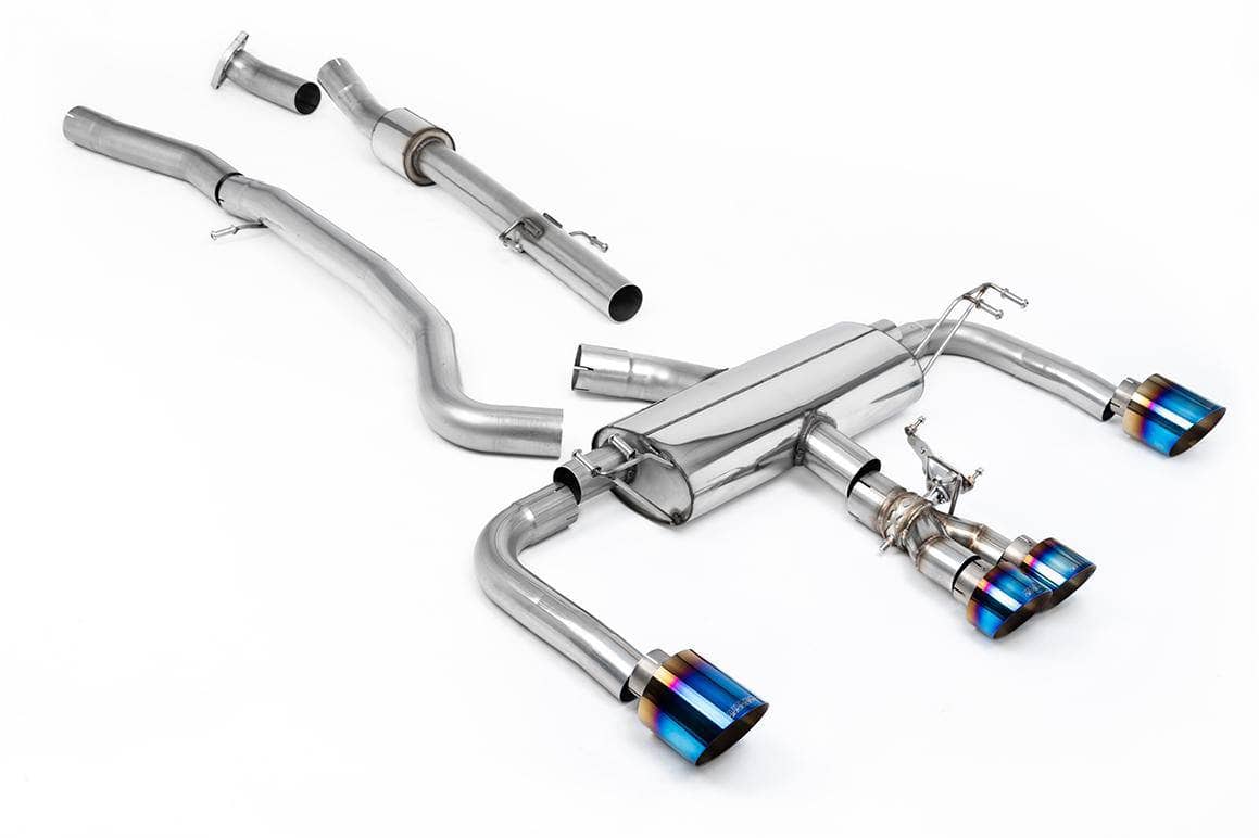 Kies-Motorsports Milltek Milltek 3' Non Resonated Primary Cat Back (Loudest) Systems Burnt Titanium