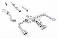 Kies-Motorsports Milltek Milltek 3' Resonated Primary Cat Back Systems Brushed Titanium