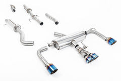 Kies-Motorsports Milltek Milltek 3' Resonated Primary Cat Back Systems Burnt Titanium