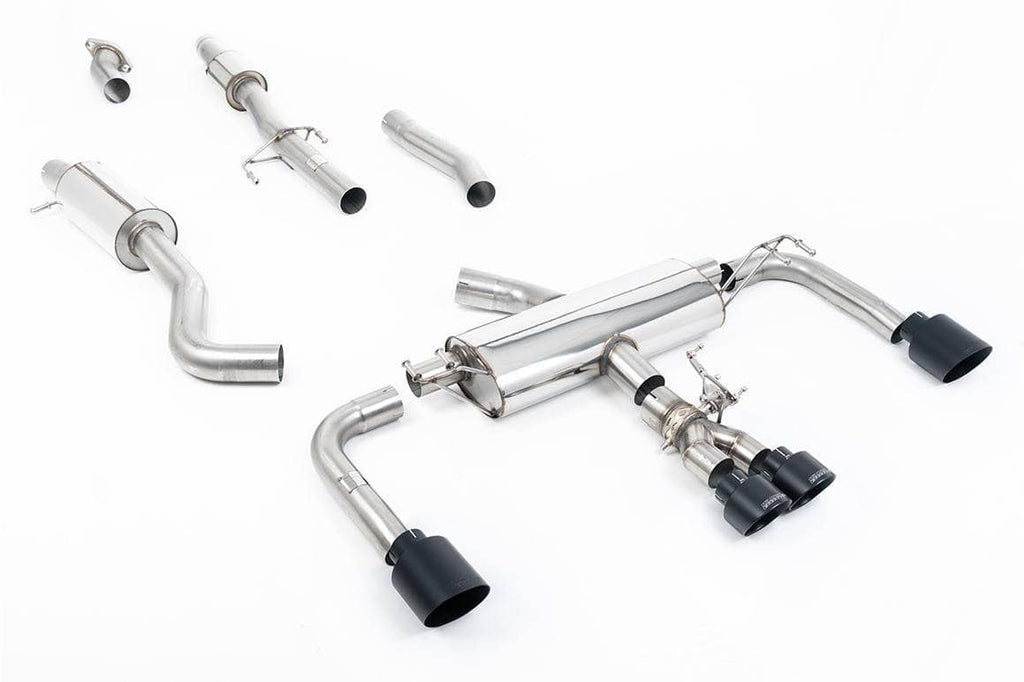 Kies-Motorsports Milltek Milltek 3' Resonated Primary Cat Back Systems Cerakote Black