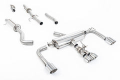Kies-Motorsports Milltek Milltek 3' Resonated Primary Cat Back Systems Polished