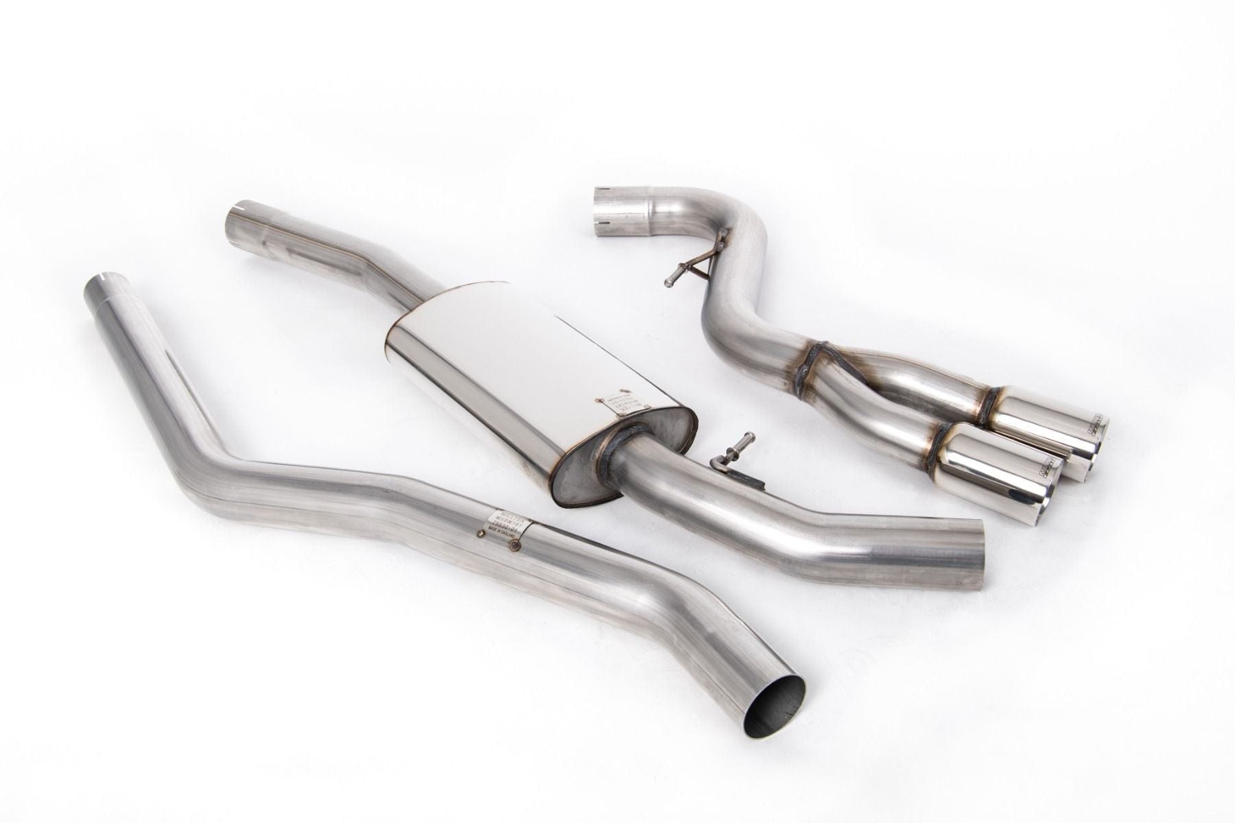 Kies-Motorsports Milltek Milltek E82 Cat-back Exhaust System w/ Twin Polished Trim Assembly Main image