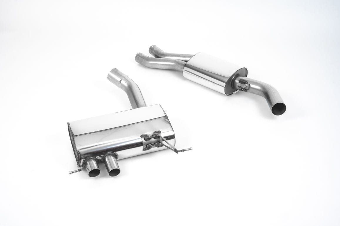 Kies-Motorsports Milltek Milltek E82/E88 135i N54/N55 Secondary Cat-back Exhaust System w/ Ceramic Black GT80 Trims Main image