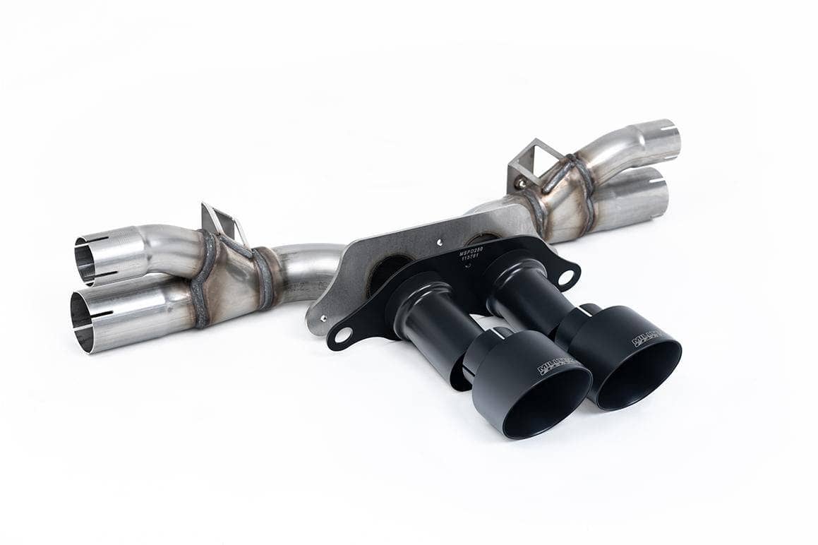 Milltek Porsche Rear Silencer Bypass with Cerakote Black Trims Secondary image