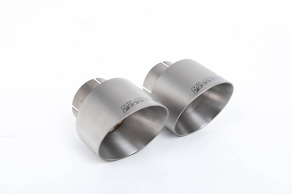 Kies-Motorsports Milltek Milltek Porsche Rear Silencer(s) with GT-100 Brushed Titanium Trims Main image