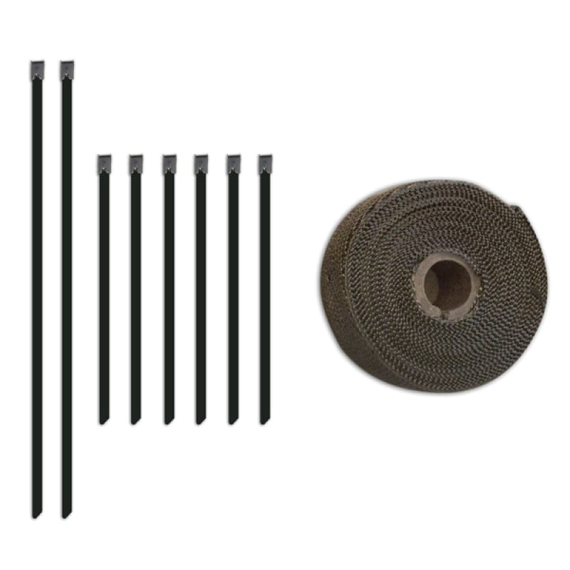 Kies-Motorsports Mishimoto Mishimoto 2 inch x 35 feet Heat Wrap with Stainless Locking Tie Set Main image
