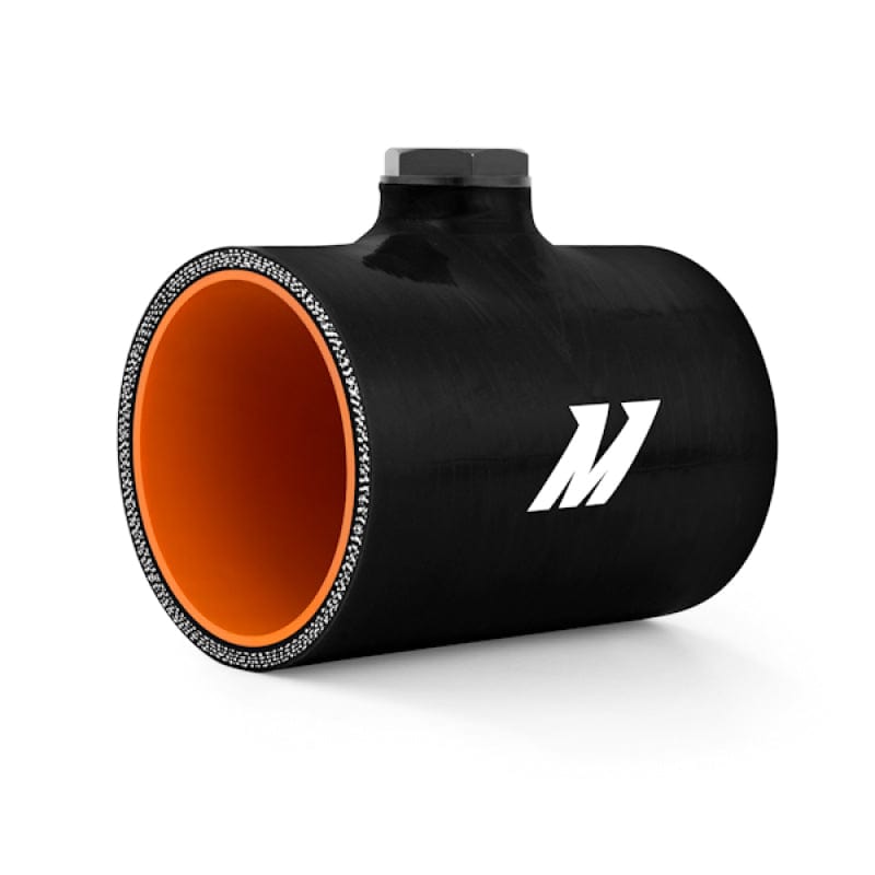 Kies-Motorsports Mishimoto Mishimoto 3.0in Black Silicone Coupler w/ 1/8in NPT Bung