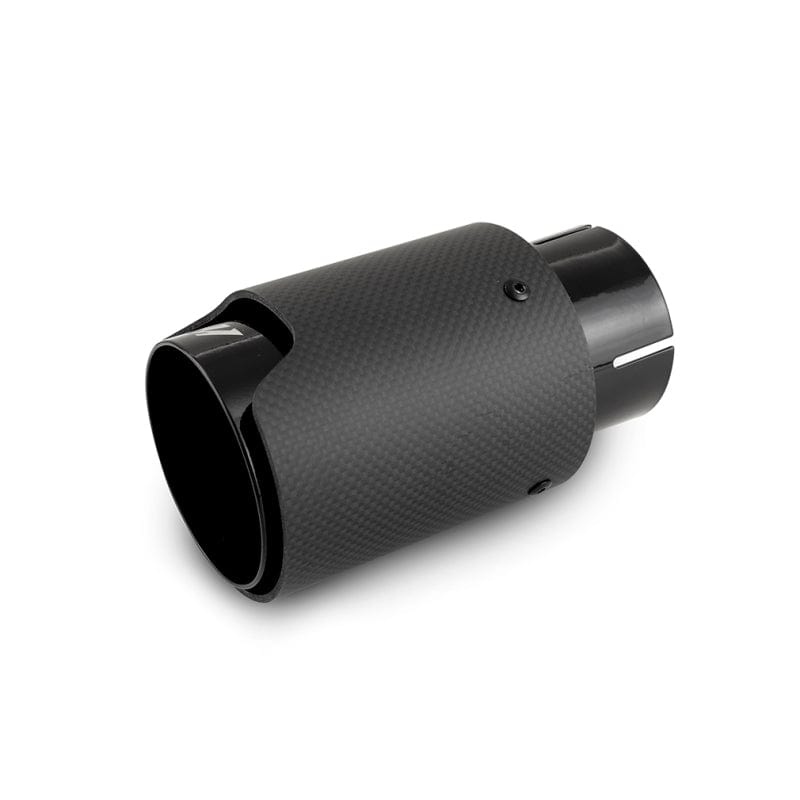 Kies-Motorsports Mishimoto Mishimoto Carbon Fiber Muffler Tip 2.5in Inlet 3.5in Outlet M Black Main image