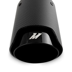 Kies-Motorsports Mishimoto Mishimoto Carbon Fiber Muffler Tip 2.5in Inlet 3.5in Outlet M Black