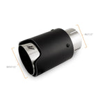 Kies-Motorsports Mishimoto Mishimoto Carbon Fiber Muffler Tip 2.5in Inlet 3.5in Outlet M Polished