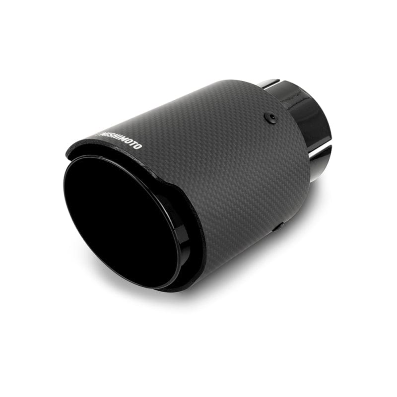 Kies-Motorsports Mishimoto Mishimoto Carbon Fiber Muffler Tip 3in Inlet 4in Outlet Black Main image