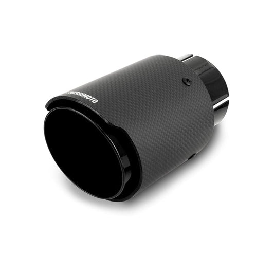 Kies-Motorsports Mishimoto Mishimoto Carbon Fiber Muffler Tip 3in Inlet 4in Outlet Black