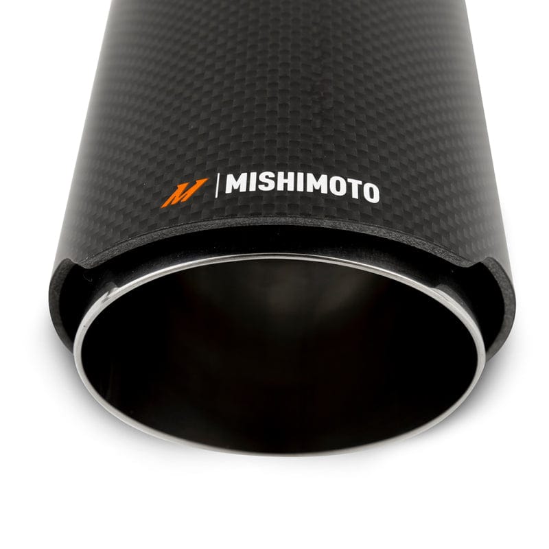 Mishimoto Carbon Fiber Muffler Tip 3in Inlet 4in Outlet Polished Secondary image