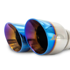 Kies-Motorsports Mishimoto Mishimoto Dual Offset Tips 2.5in Inlet 3in Outlet Slash Cut - Burnt