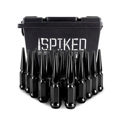 Kies-Motorsports Mishimoto Mishimoto Mishimoto Steel Spiked Lug Nuts M12 x 1.5 24pc Set Black