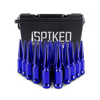 Kies-Motorsports Mishimoto Mishimoto Mishimoto Steel Spiked Lug Nuts M12 x 1.5 24pc Set Blue