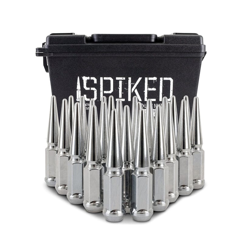 Kies-Motorsports Mishimoto Mishimoto Mishimoto Steel Spiked Lug Nuts M12 x 1.5 24pc Set Chrome