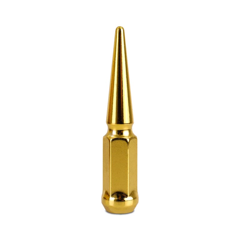 Kies-Motorsports Mishimoto Mishimoto Mishimoto Steel Spiked Lug Nuts M12 x 1.5 24pc Set Gold
