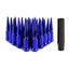 Kies-Motorsports Mishimoto Mishimoto Mishimoto Steel Spiked Lug Nuts M14 x 1.5 24pc Set Blue