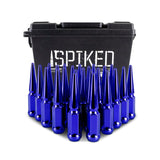 Kies-Motorsports Mishimoto Mishimoto Mishimoto Steel Spiked Lug Nuts M14 x 1.5 24pc Set Blue