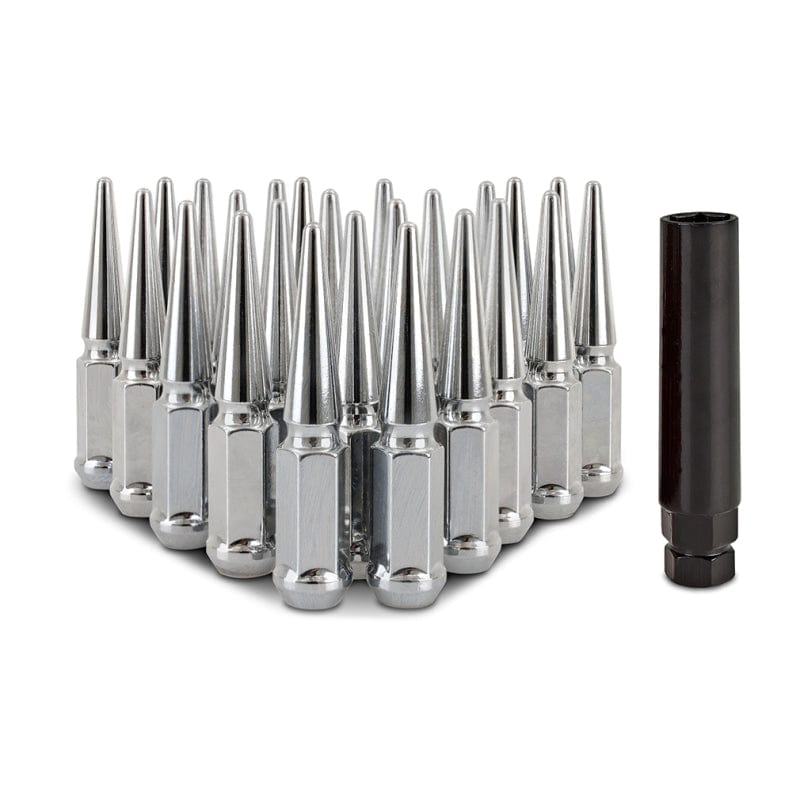Kies-Motorsports Mishimoto Mishimoto Mishimoto Steel Spiked Lug Nuts M14 x 1.5 24pc Set Chrome Main image