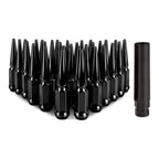 Kies-Motorsports Mishimoto Mishimoto Mishimoto Steel Spiked Lug Nuts M14 x 1.5 32pc Set Black