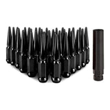 Kies-Motorsports Mishimoto Mishimoto Mishimoto Steel Spiked Lug Nuts M14 x 1.5 32pc Set Black