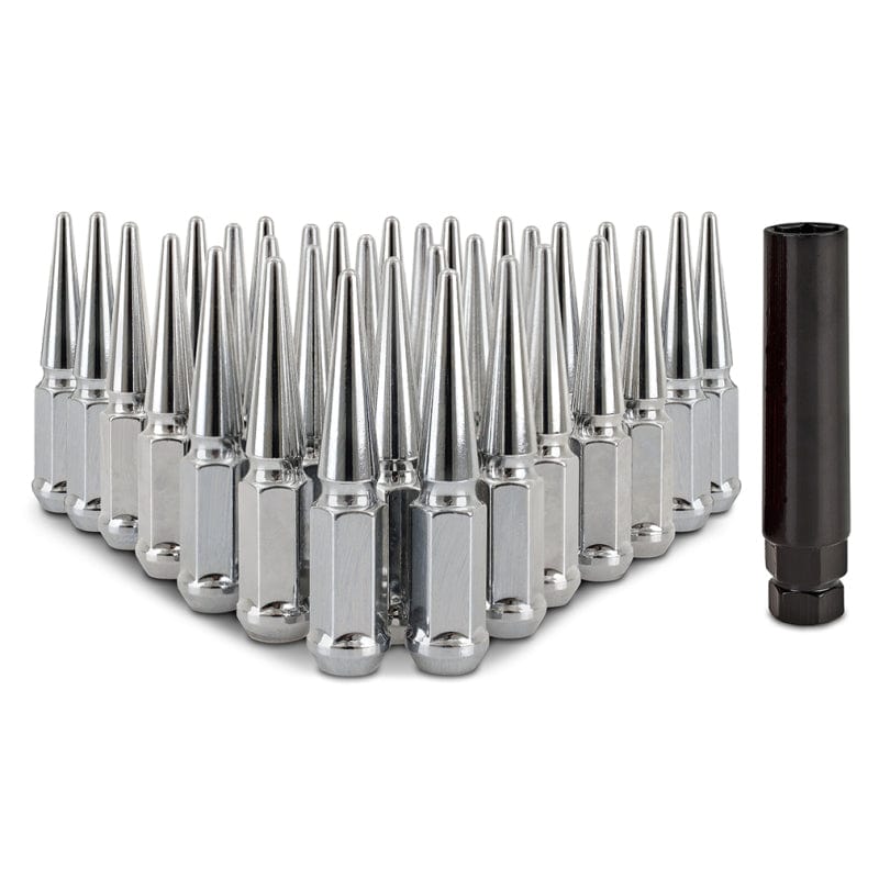 Kies-Motorsports Mishimoto Mishimoto Mishimoto Steel Spiked Lug Nuts M14 x 1.5 32pc Set Chrome Main image