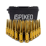 Kies-Motorsports Mishimoto Mishimoto Mishimoto Steel Spiked Lug Nuts M14 x 1.5 32pc Set Gold