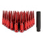 Kies-Motorsports Mishimoto Mishimoto Mishimoto Steel Spiked Lug Nuts M14 x 1.5 32pc Set Red