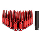 Kies-Motorsports Mishimoto Mishimoto Mishimoto Steel Spiked Lug Nuts M14 x 1.5 32pc Set Red
